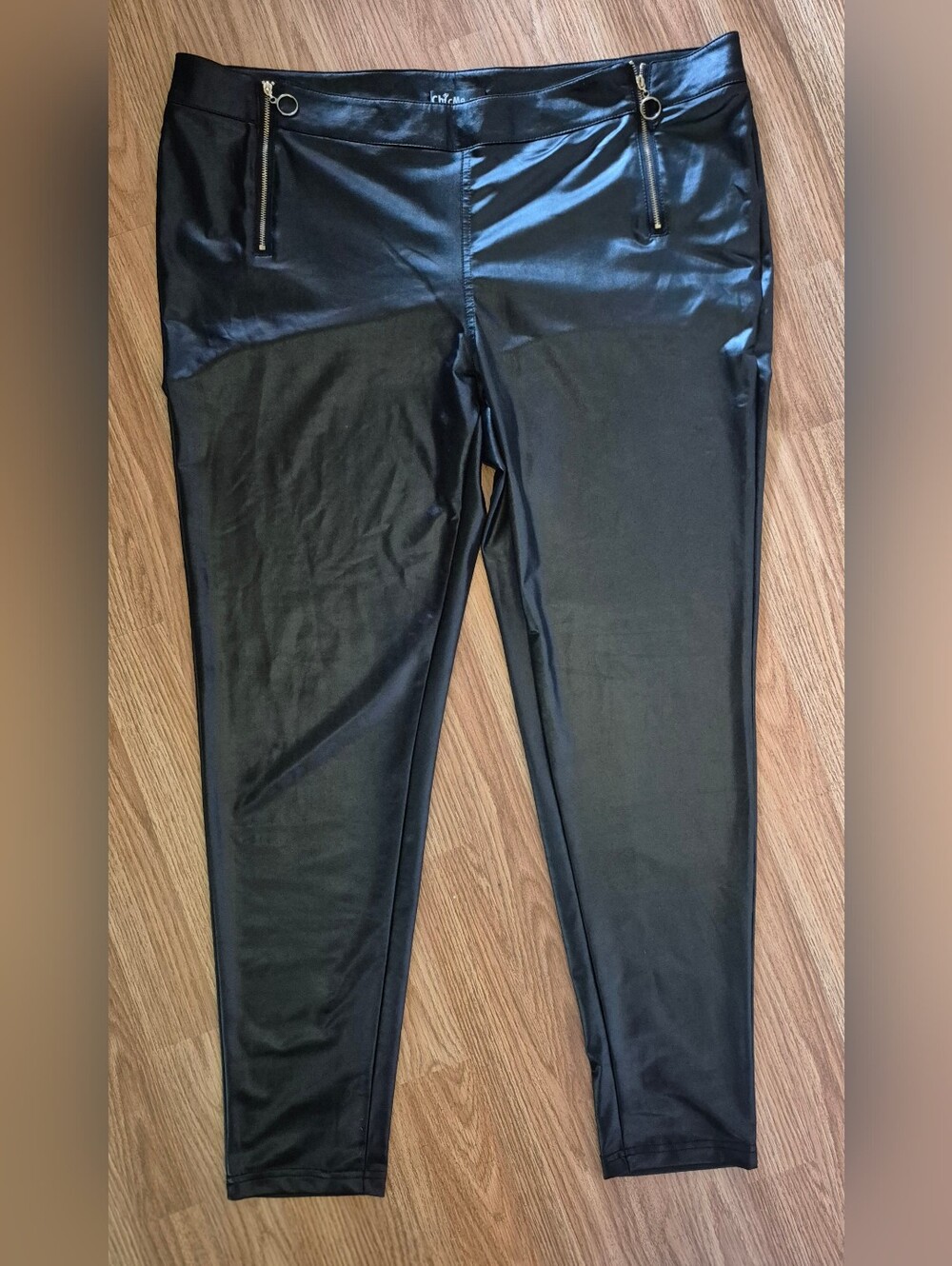 Black Faux Leather Leggings